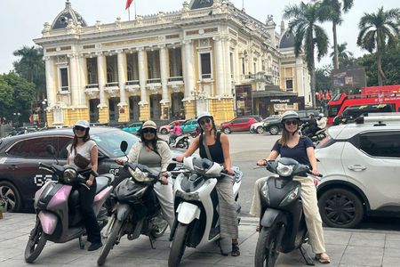 Hanoi Scooter Tours with Women Drivers Max 6 Pax/Group