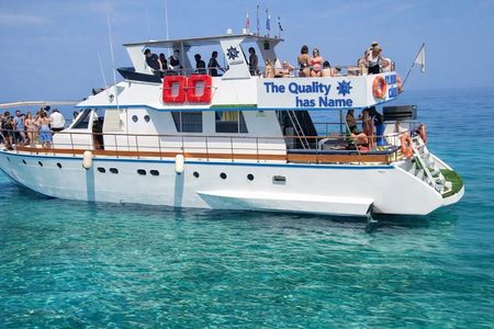 Protaras: Adults Only - Blue Lagoon Cruise BBQ & 1 drink. 16+