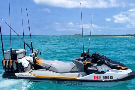 Jetski fishing on Seadoo Fish pro trophys off San Pedro