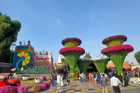 Miracle Garden & Global Village: Dubai Evening Adventure
