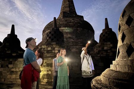 Borobudur Sunrise VIP Climb Up, Merapi Volcano And Prambanan Tour