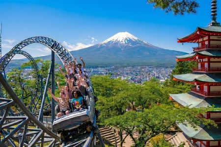 From Tokyo : Mount Fuji, Oishi Park & Kawagoe & Fuji-Q Highland