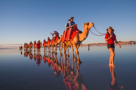 Pre Sunset Sampler Camel Tour on Cable Beach, Broome