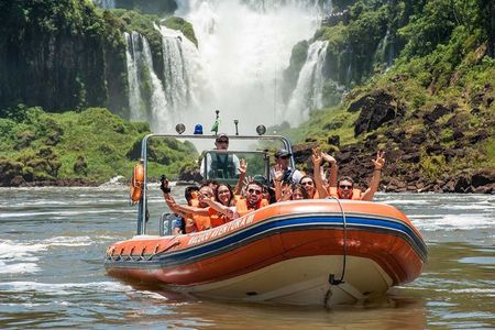 Same day Iguazu Falls Brazil and Argentina with Boat Adventure
