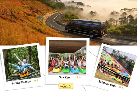 From Nha Trang-Dalat: Alpine Coaster, GoKart & Rainbow Slide