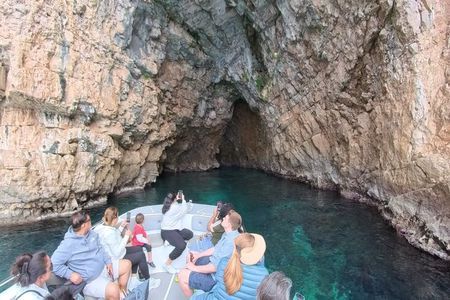 Boat tour to Lady of the Rock , Submarine base & Blue Cave swim