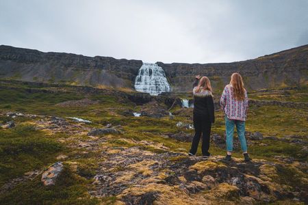 Dynjandi Waterfall in a Supertruck