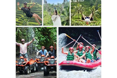 Ubud: ATV Rafting + Zipline, Swing, Sky Bike in Bali Rice Terrace