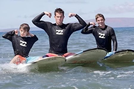 Group Surf Lesson for Beginners in Kihei at Kalama Park