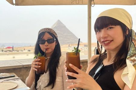 Private Giza Pyramids tour, Khufu Restaurant Royal Breakfast, GEM