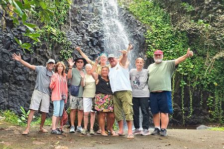 Small Group Shared Half Day Tahiti Tour Waterfalls&Scenic Coast