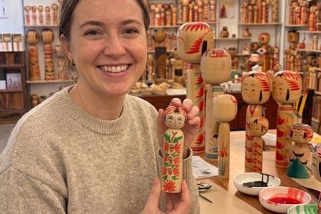 Paint Your Own Traditional Kokeshi Doll in Shibuya, Tokyo