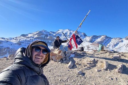 Hiking Santiago Chile in Cerro El Pintor High Altitude Trek