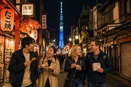 Tokyo : Asakusa Food Tour – 12 Dishes & 3 Drinks