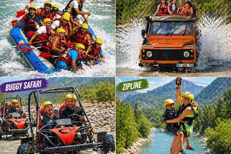 Side Super Combo 4-in-1: Rafting, Jeep Safari, Buggy & Zipline