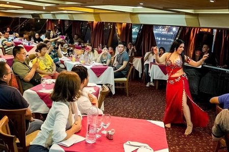 Cairo Luxury Nile Dinner Cruise with Open Buffet,Belly Dance Show