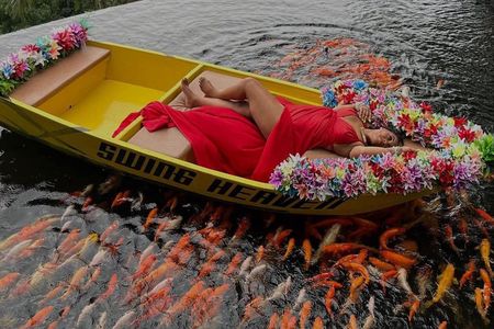 Koi Photo Boat, Bali Swing, Monkey Forest, & Tegenungan Waterfall