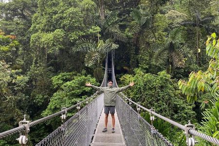 Arenal volcano, hanging bridges and sloth encounter tour.