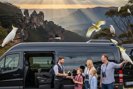 Blue Mountains Mercedes Tour: Cockatoos, Cascades & Scenic World