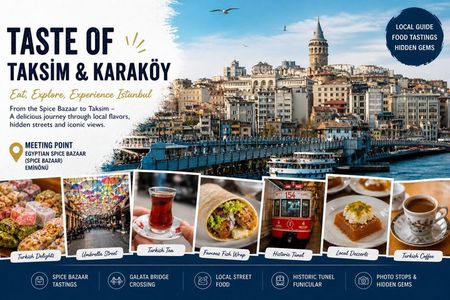 Istanbul: Taste of Taksim, Karaköy & Spice Bazaar Food Tour
