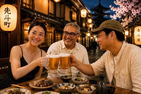 Kyoto Night Food Tour with Local Chef – 13 Dishes & Sake