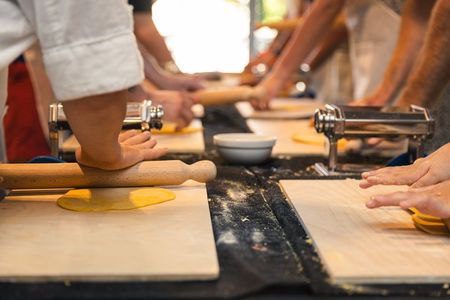 Rome Hands-On Pasta & Tiramisu Class near Vatican, Unlimited Wine