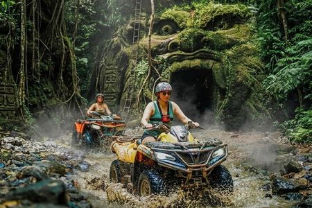 Bali Ubud 2-in-1: ATV Tunnel Ride, Ayung Rafting & Waterfall