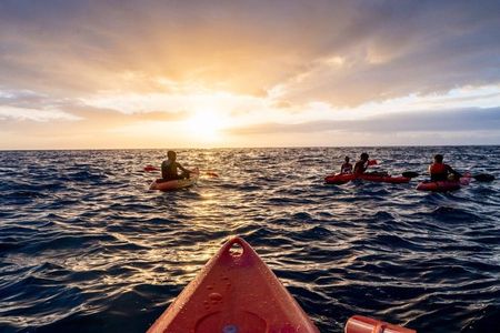 Kayaking trail at sunset Poris de Candelaria Cueva Bonita