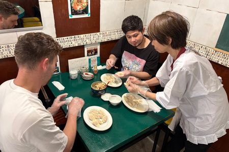 Osaka Authentic Gyoza Making & Onigiri Experience