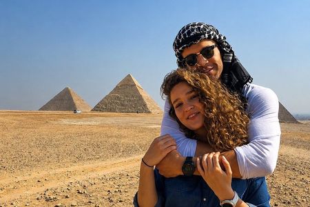 Giza pyramids, Sphinx, Sakkara Pyramid ,Memphis & Pyramid Inside