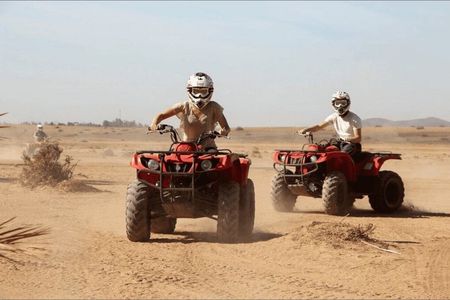 Agafay Desert Quad Bike & Camel Ride with Atlas Mountains Lunch