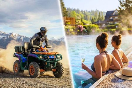 From Krakow: Mountainside Quad Adventure & Hot Springs Tour