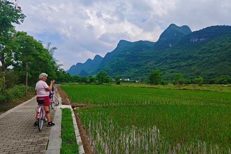 Yangshuo Gems Li River Boat Xianggong Hill and Yulong Biking