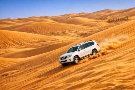 Dubai Red Dune Safari with 4x4 Dune Bashing, Camel Ride & BBQ