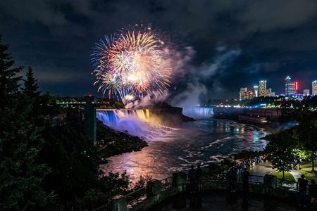 Niagara State Park Sunset Tour with Falls Illumination/fireworks