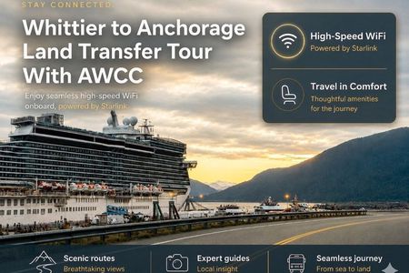 Whittier to Anchorage: Wildlife & Scenic Transfer Tour