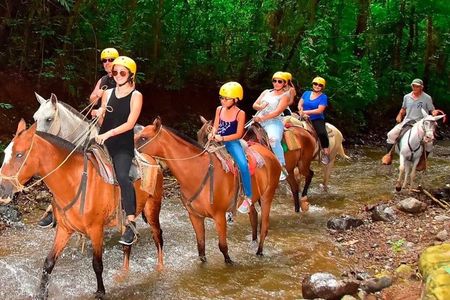 Zipline and horseback ridding Adventure in Punta Cana with Stops