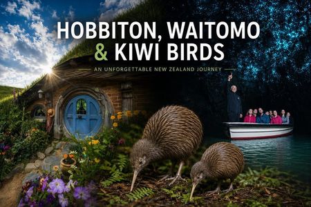 Hobbiton, Waitomo Caves and Kiwi House Day Tour From Auckland