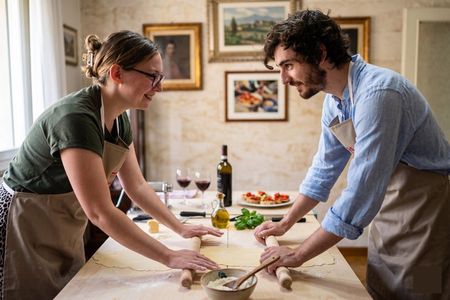 Colorful Pasta Tagliatelle and Ravioli Cooking Class near Arezzo