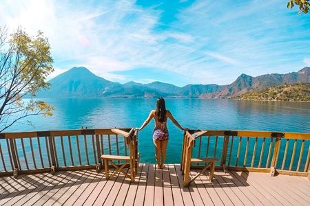 Atitlan Private Tour: San Juan La Laguna and Swimming in Tzankujil