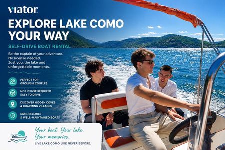 Como Lake: Self Drive Boat Rental - Without License