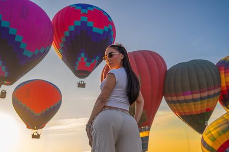 Balloon Flight at Dawn Teotihuacan + Cave + Transportation CDMX