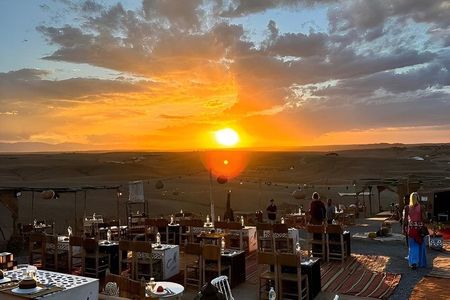 Marrakesh Desert Agafay, Sunset Camle Ride with Dinner Show