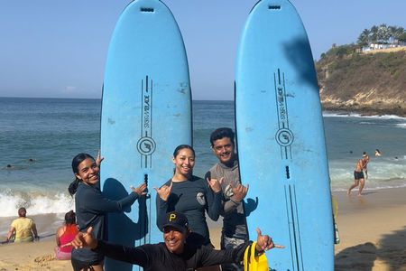 Surf Lessons in Puerto Escondido for beginners