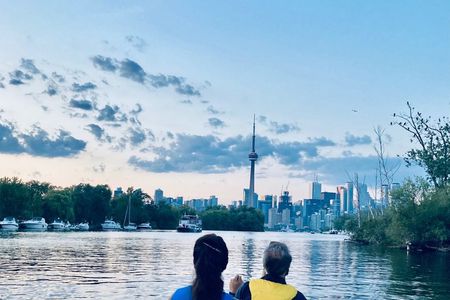 Night View of Toronto Skyline from my Canoe