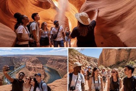 Grand Canyon Antelope Canyon Horseshoe Bend and Stargazing Tour