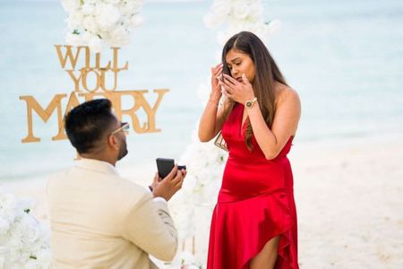 Luxury Sunset Beach Proposal in Nassau Bahamas