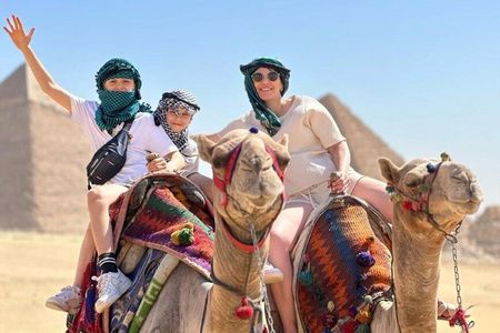 Private Giza Pyramids Saqqara Memphis Tour With Camel Ride lunch