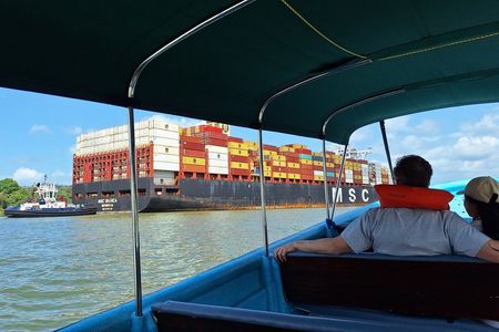 Panama Canal and Monkey Island in Gatun Lake