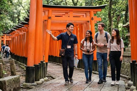Gion and Fushimi Inari Shrine Kyoto Highlights with Government-Licensed Guide